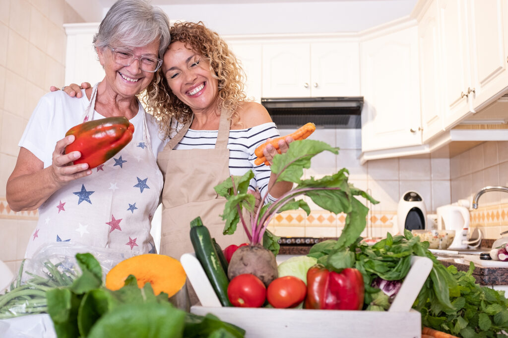 Home care providers can help seniors eat more vegetables with support in shopping, prepping, and cooking.