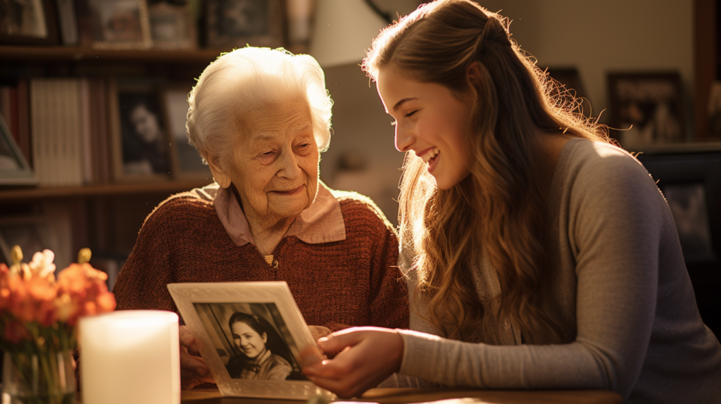 Companion care at home can help seniors remember and record their stories through regular socialization and visits.