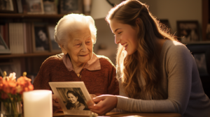 Companion care at home can help seniors remember and record their stories through regular socialization and visits.